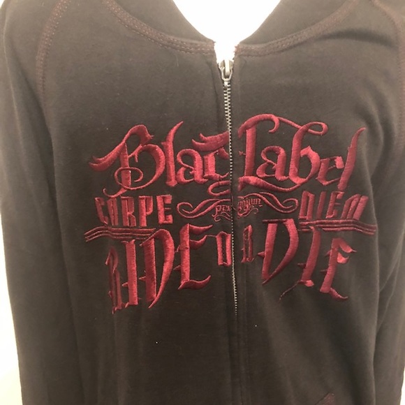 Black Label Carpe Diem sweatshirt size Med - Picture 2 of 6